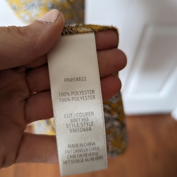 Max studio midi dress, yellow Small - Picture 4 of 8